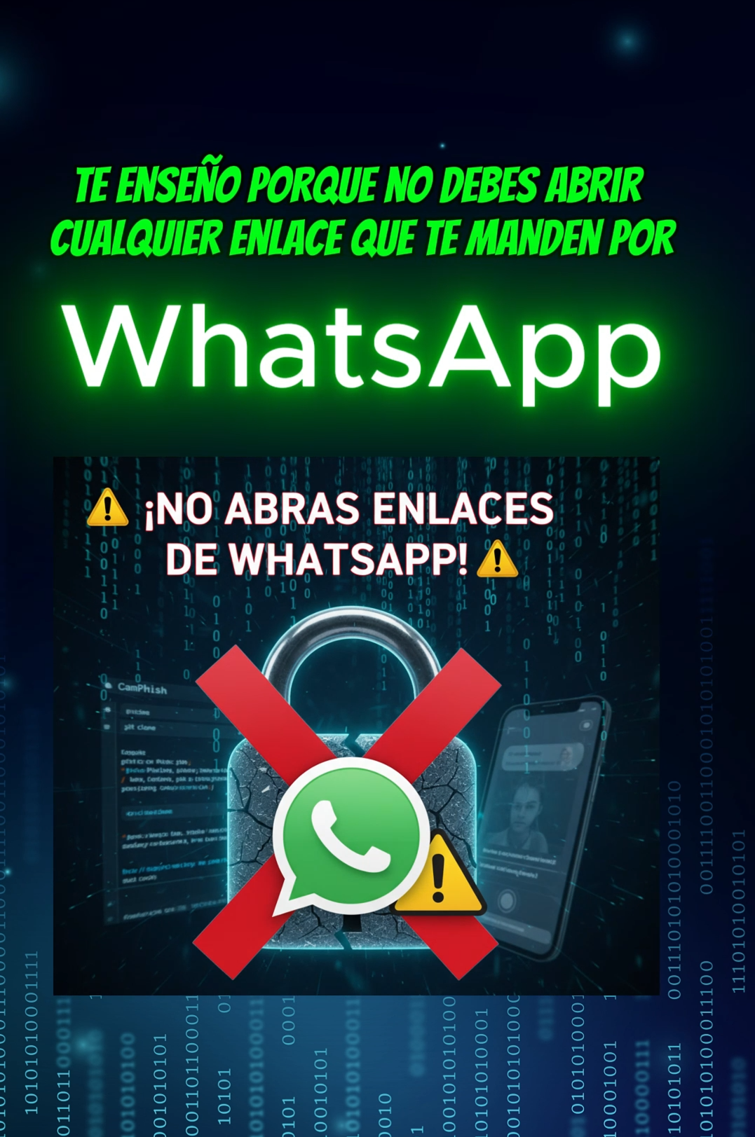 🚨 CÓMO TE ROBAN LA CÁMARA por WhatsApp. 🚨 Acabamos de exponer un ataque de #Phishing REAL...